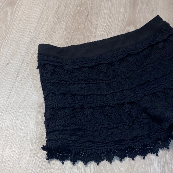 C. Luce Black Lace Women Shorts - Picture 2 of 8